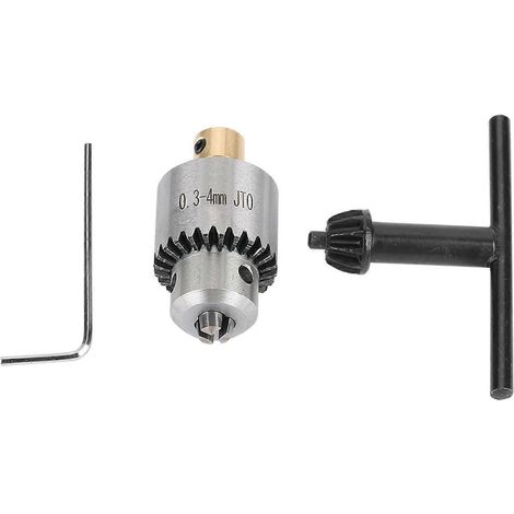 Mikro-Bohrfutter 0,3–4 mm JTO-Kegelaufnahme und Schraubenschlüssel mit Futterschlüssel für Drehbank und elektrische Bohrmaschine