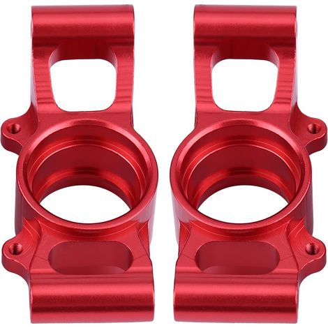 Moyeu de roue arrière en alliage d'aluminium pour Traxxas X-MAXX 1/5 RC voiture (rouge) (1/5)