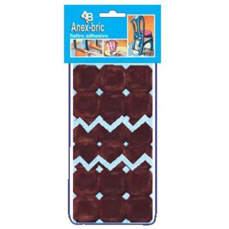 FPLUS baja fieltro 8972 adhes. con cuadrados 28x28mm marron , baja fieltro 8972 adhes. con cuadrados 28x28mm marron