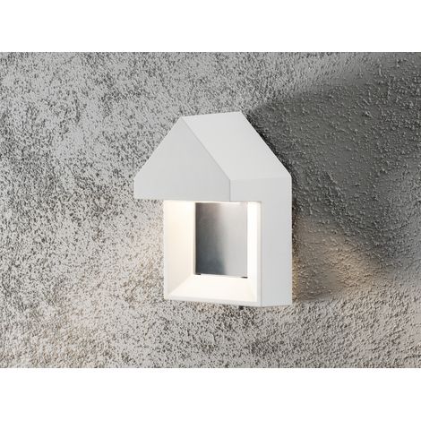 Edle Wandleuchte COSENZA, weiß, 5 Watt HP-LED, 400 Lumen, IP54 (1/5)