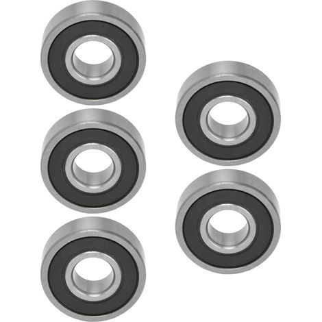 10 Roulements à Billes 6002 Miniatures, Joints en Caoutchouc, Haute Précision, pour Applications Radiales et Axiales