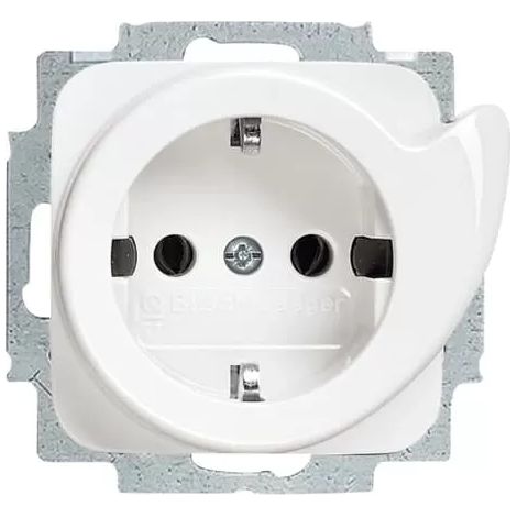 Busch-Jaeger Steckdosen-Einsatz aws 20 EUCDR-214 (1/2)