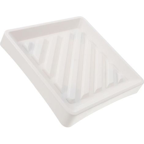 Plateau Roulant Carré - Pour Jardinière - Base Mobile avec Roulettes Universelles - Rétention d'Eau - Blanc - 1 Pièce (1/5)