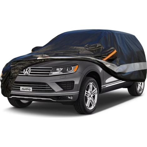 Auto Abdeckplane 10 Lagen 100% Wasserdicht für VW Tiguan (2008-2017) Schwarz (1/5)