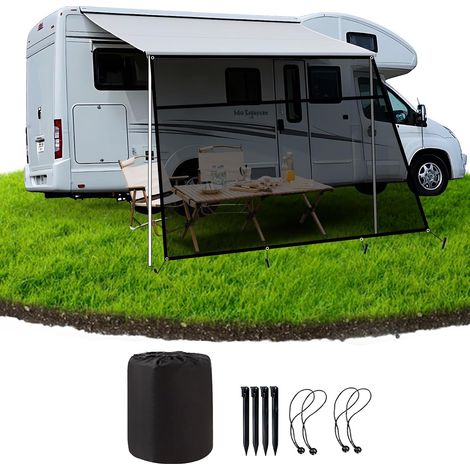 Sun Shade for Motorhome, Front Wall for Awning, 75% View Blocker Blinds, Sun Protection Privacy Protection for Camper, Caravan 2 x 4.3 m (HxL) (1/5)