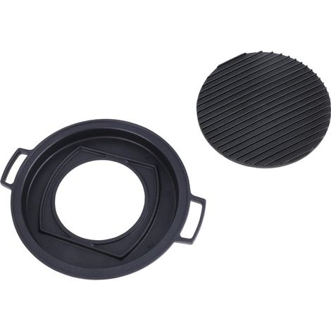 Grille japonaise mini hibachi en alliage d'aluminium, barbecue style japonais de table, petit gril portable Ă charbon grand cercle (1/5)