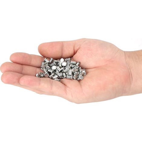 100 Vis à Clous Antidérapants 6.5mm pour Pneus de Voiture, Moto, Quad (Lot de 100) - JX6.5-8-1