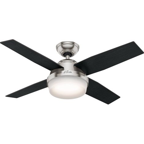 Ceiling Fan Dante Nickel with Light & Remote