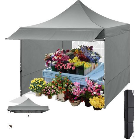 Pavillon, wasserdicht, verstellbare Markise, Grau (1/2)