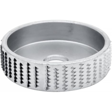 Disque à râper radial - 1 pièce - Acier robuste - Façonnage et sculpture bois - Pour meuleuse d'angle - 75 x 16 mm (1/5)