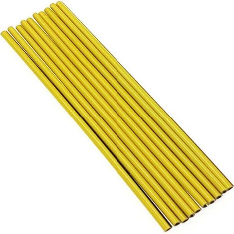 20 PCS Bande Décorative pour Climatiseur de Voiture, Accessoires intérieurs de voiture, Multicolore Bande décorative pour la plupart des bouches d'aération (galvanoplastie jaune)