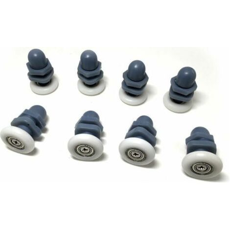 Sollbry Coureurs/roues/poulies/Guides de porte de douche, 10 pièces, diamètre 19mm