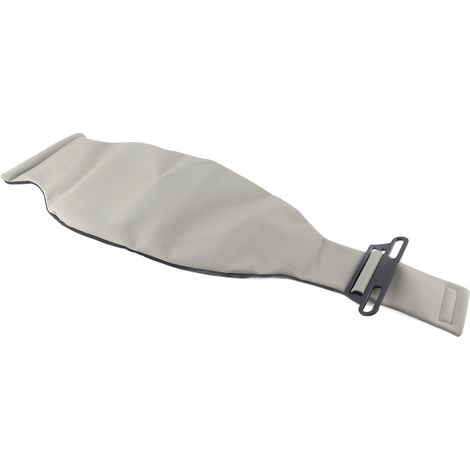Coussin de soutien lombaire ergonomique pour voiture, avec points de soutien dynamiques, pour la maison, la voiture ou le bureau. Simili cuir gris. (1/5)