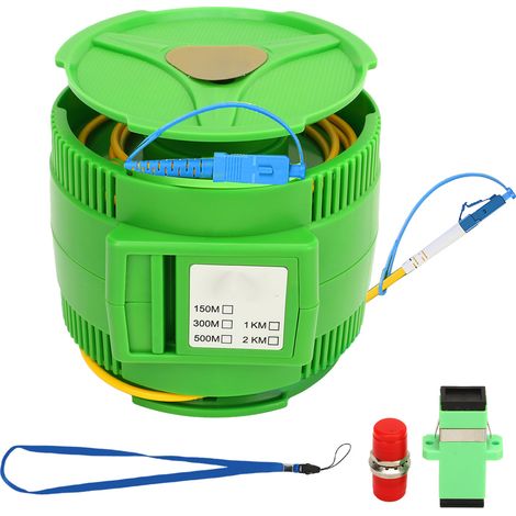 Boîte de câble de lancement OTDR, éliminateur de Fiber optique SM monomode SCUPC à LCUPC, outil de Test 1000 mètres (1/5)