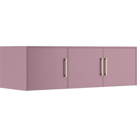 Aparador Rosa , 45x147cm, Número de puertas: 058cm, Aglomerado laminado