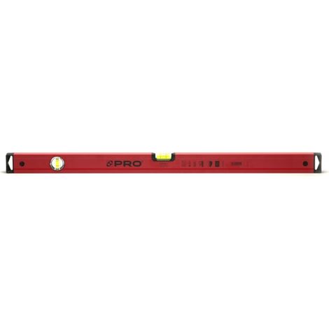 PRO600 Wasserwaage, rot lackiert, 120 cm Wasserwaage