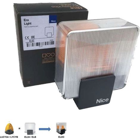 Lampeggiante Lampeggiatore a LED Era Light 12V 24V NICE ELDC Originale (1/5)