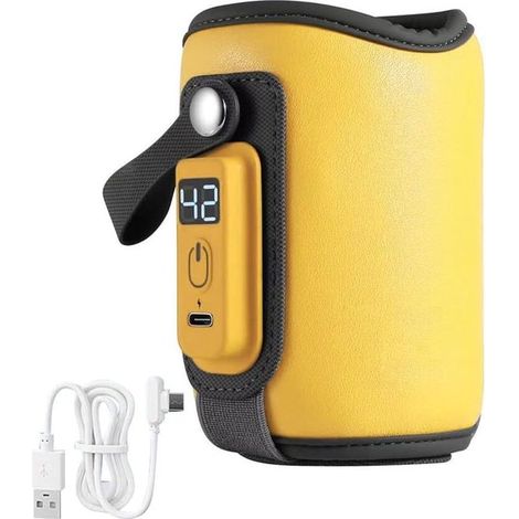Calentador de biberones USB portátil: muestra la temperatura y calienta la leche y la comida del bebé. (1/5)