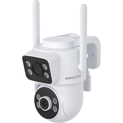 Telecamere di sorveglianza,WLAN 2,4 GHz + 5 GHz,orizzontale 280°,verticale 90°,rilevamento del movimento,ARCCTV F9 - 1 pezzo (1/5)