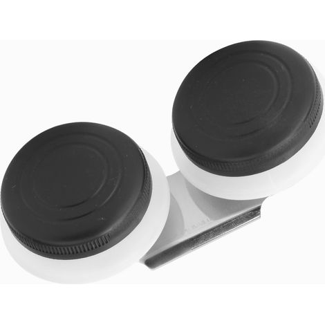 Gobelet à peinture à l'huile en acier inoxydable, récipient pour palette à cuillère double/simple (F-302) (1/2)