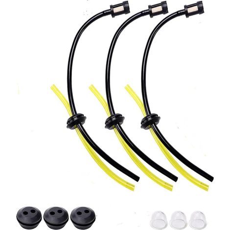 Kit de filtro de combustible universal, 3 líneas de combustible para máquinas de corte y recorte (1/5)
