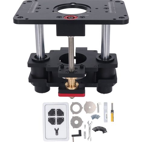 Table élévatrice inversée pour routeur, pour tondeuse de 69 mm de diamètre, épaisseur de 25 à 50 mm (1/5)