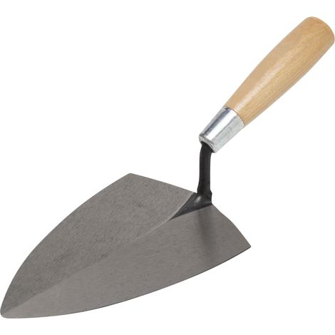 Marshalltown M57 7-Inch by 4 3/8-Inch Tile Setter Trowel with Wooden Handle