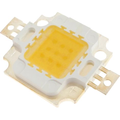 BeMatik - LED COB DIY 10W 800LM 3000K émetteur de lumière blanche chaude 20 x 20 mm (1/4)