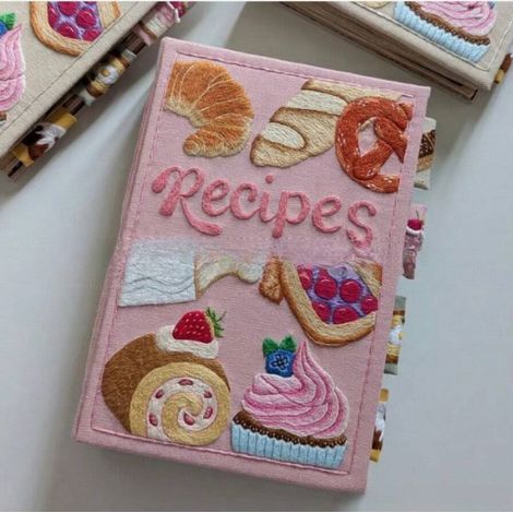 Journal artisanal de recettes fait main, carnet de cuisine créatif avec pages vierges, idéal pour noter vos plats, couverture rigide, format A5, cadeau parfait pour passionnés de cuisine. (1/2)