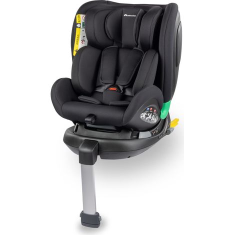 Bebeconfort EvolveFix Plus i-Size, Seggiolino Auto 360 Gradi, 0-12 Anni, 40-150 cm, 0-36 kg ISOFIX Girevole, 4 Reclinazioni, Regolabile in Altezza, Tessuti Traspiranti, Black Mist (1/5)