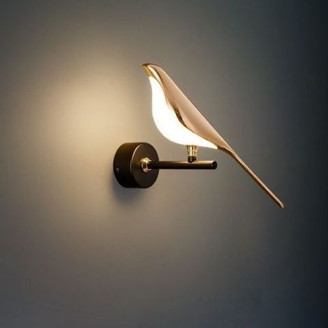 LED Lampe murale Magpie séjour TV fond Applique murale Lampe de chevet pour chambre d'hôtel de luxe Lampe murale simple et créative
