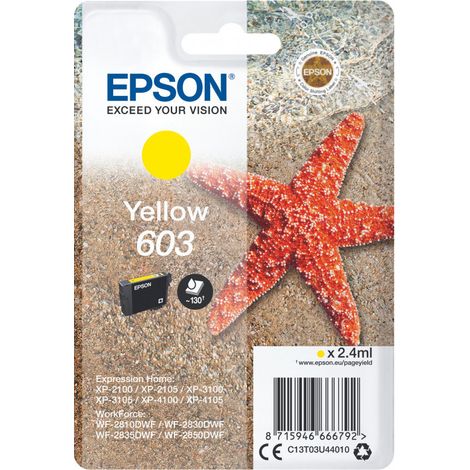 Epson Singlepack Yellow 603 Ink (1/2)