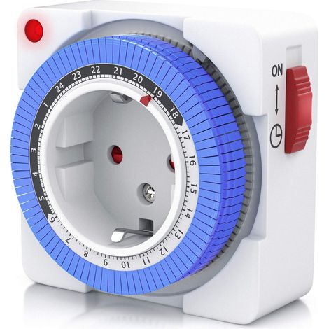 BEARWARE 24h kompakte Zeitschaltuhr 15 min. Zeitintervalle / Kinderschutzsicherung (1/5)