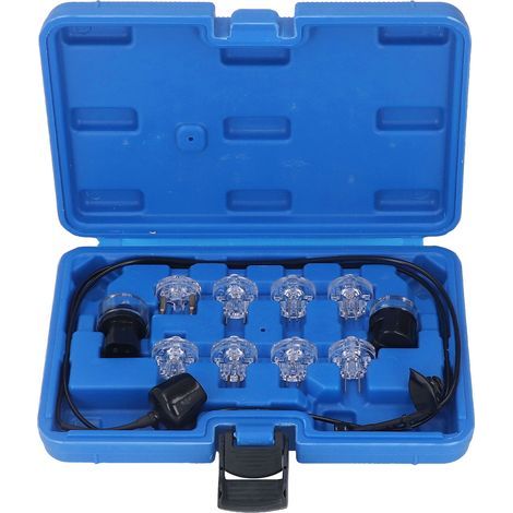 Kit de 11 lampes témoins pour testeurs d'injecteurs de carburant, outil de diagnostic automobile professionnel avec coffret de rangement (1/5)