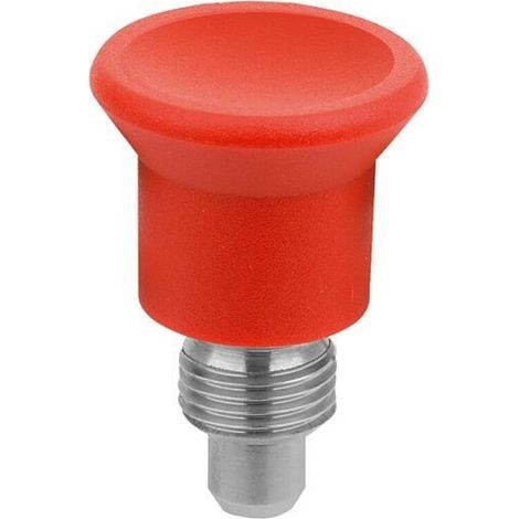 KIPP Arretierbolzen Mini M10x1 Ø6 S6 Form C mit Rastnut Edelstahl (1/4)