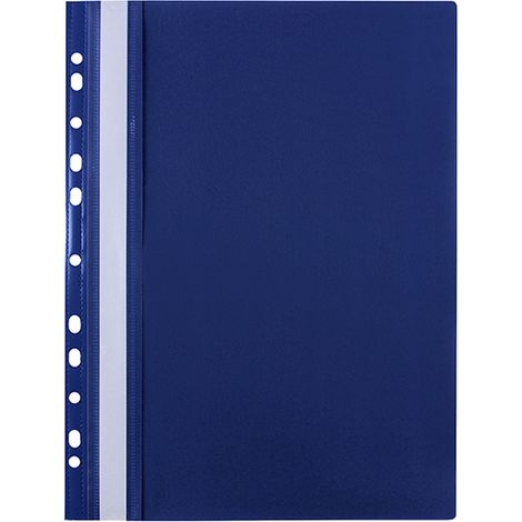 Carpeta colgante de PVC rígido tamaño A4, 10 unidades, azul marino