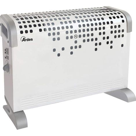 Ardes AR4C03 TURBINE Riscaldatore elettrico bianco 2000W con ventilatore e termostato (1/5)