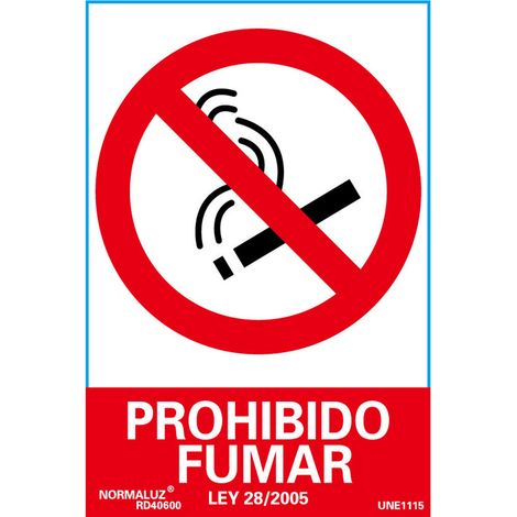 Cartello luminescente vietato fumare 21x30 RD40000