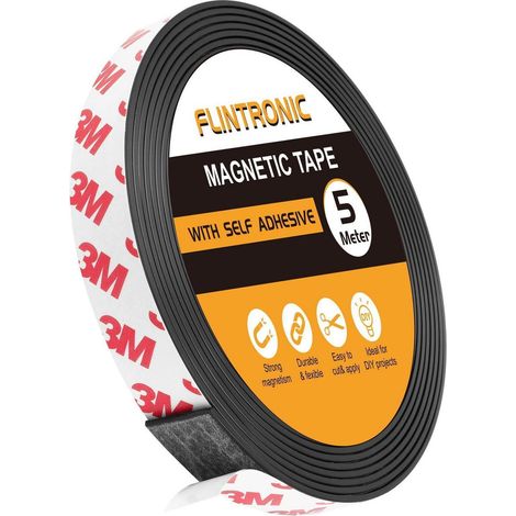 Magnetband selbstklebend 5m stark, zuschneidbar für Fliegengitter & DIY (1/5)