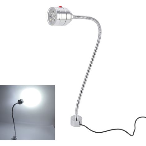 Lampe de travail LED 5W pour machines-outils avec base de montage magnétique et tube universel. (1/5)