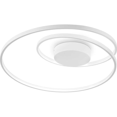 Plafoniera Moderna On-Off Oz Metallo Bianco Led 48W 3000K Luce Calda (1/3)