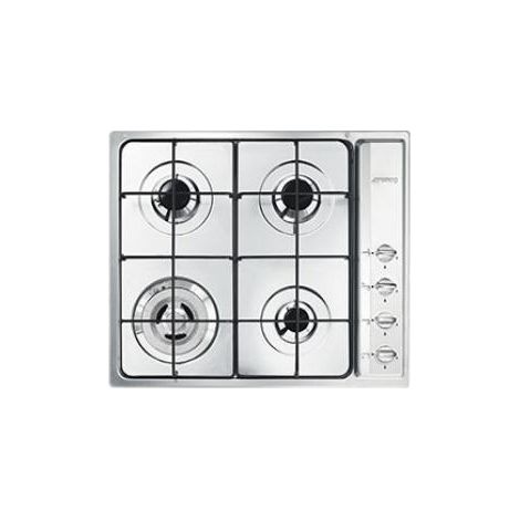Smeg SR64S Piano Cottura Acciaio Inossidabile Da Incasso Gas 4 Fornelli (1/4)