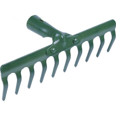 Rastrello in metallo rivettato a 10 denti per lucidatura