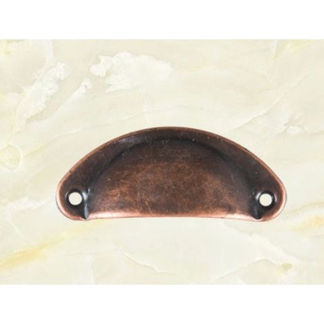 Poignée de meuble 5 pièces poignée en coquille de fer poignée demi-cercle avec vis poignée rétro poignée demi-cercle 5020mm bronze rouge