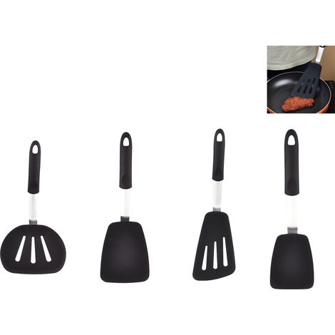 4-teiliges Set flexibler Silikon-Omelettspatel – langer Silikon-Küchenspatel (1/5)