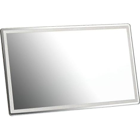 Miroir de courtoisie pour pare-soleil 4,3 x 2,5 po / 5,9 x 3,1 po, acier inoxydable haute définition (1/5)