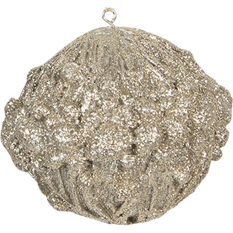 Boule de Noël Dorée Ø 8 cm en Plastique Décoration Suspendue pour Sapin de Noël - PANGIVO (1/2)