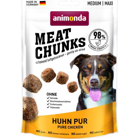 Animonda Meat Chunks Hundesnack Adult Huhn pur 80 g Hundeleckerlis