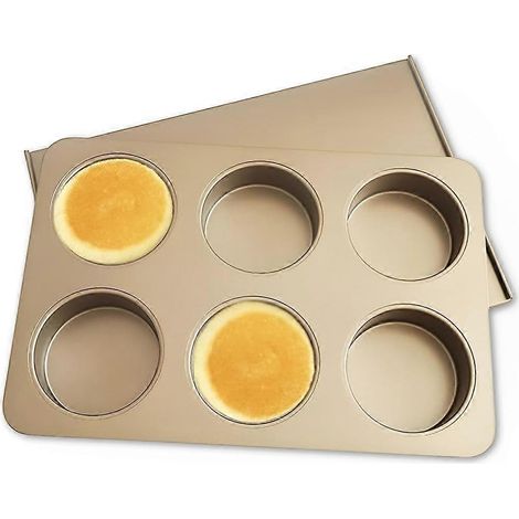 Muffinform mit 6 Mulden, antihaftbeschichtet, mit Deckel. (1/5)