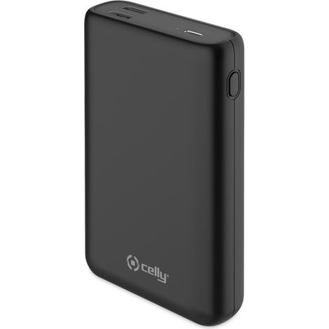 Power Bank Celly PBPD45W con Batteria da 15000 mAh, Ricarica Rapida PD 45W, Nero (1/4)